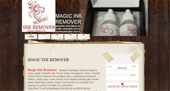 Desktop Screenshot of magicinkremover.com